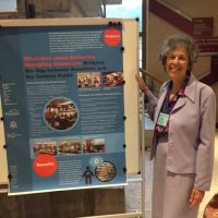 Fran & her poster at the Gordon Research Conference on Endocrine Disruptor Chemicals