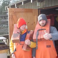 Safety first for Anne & Chris at Friday Harobr Labs