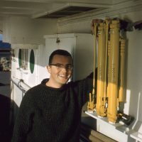 Bob aboard the ship John N. Cobb