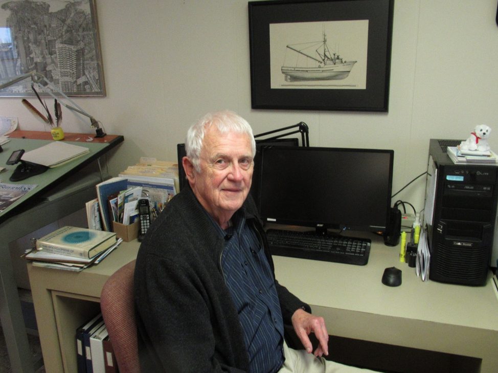 Bob in 2018 at his home in Stanwood.