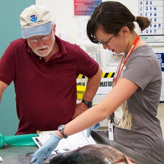 Orlay at the NOAA science camp (circa 2014)