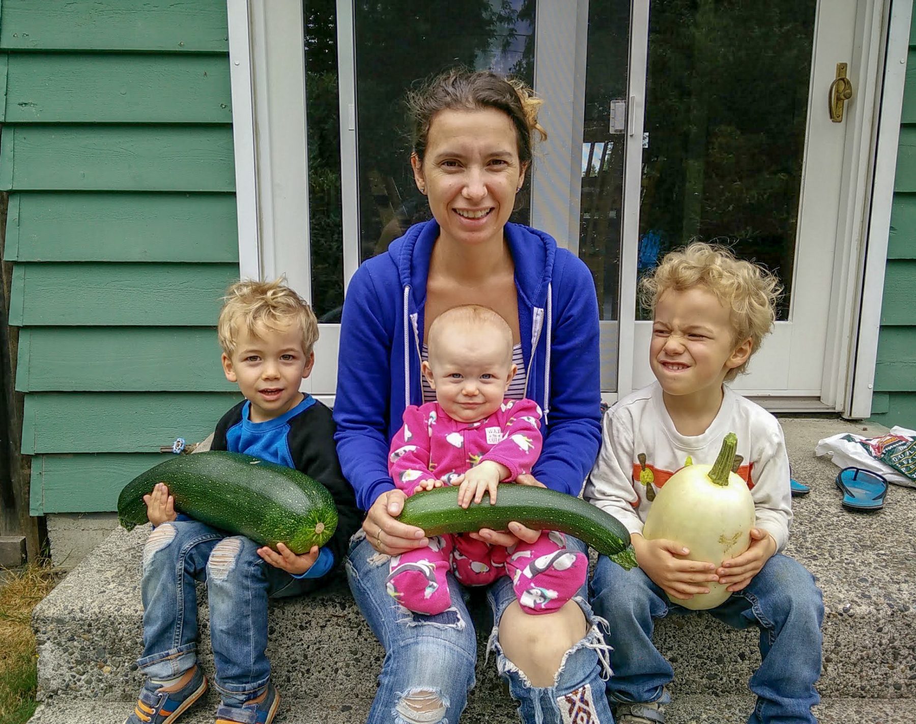 Harvest days at the new Lake City Homestead ('immaculate melons' and 'monster zucchinis').