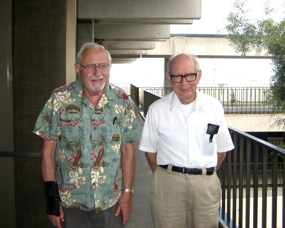 Bill (right) and Witek Klawe (left) at IATTC.