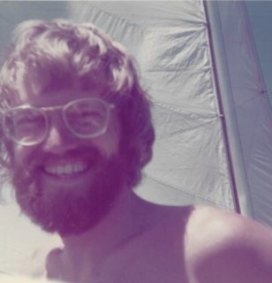 Sailing with Morris Wade (BS, 1972) on Puget Sound, 1970s.